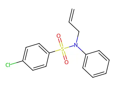 N-allyl-4-chloro-N-phenylbenzenesulfonamide structure