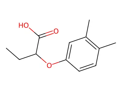 2-(3,4-Dimethylphenoxy)butanoic acid structure