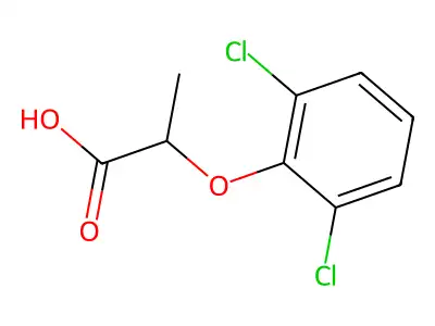 2,6-二氯苯氧基-α-丙酸 structure