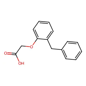 2-(2-Benzylphenoxy)acetic acid structure