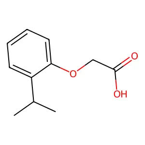 2-[2-(Propan-2-yl)phenoxy]acetic acid structure