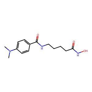 4-(二甲氨基)-N-[5-(羟基氨基)-5-氧代戊基]苯甲酰胺 structure