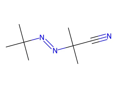Propanenitrile, 2-[2-(1,1-dimethylethyl)diazenyl]-2-methyl- structure