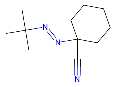 1-(tert-Butylazo)-1-cyclohexanecarbonitrile structure