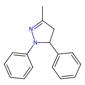 3-Methyl-1,5-diphenyl-4,5-dihydro-1H-pyrazole structure