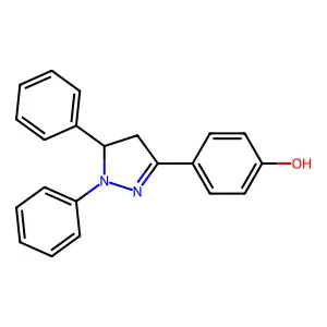 4-(1,5-Diphenylpyrazolidin-3-ylidene)cyclohexa-2,5-dien-1-one structure