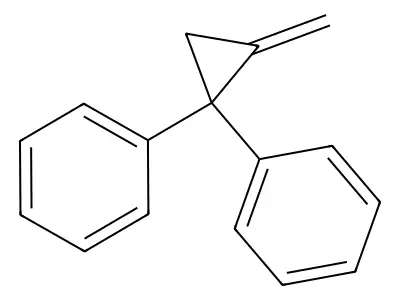 Benzene, (2-methylene-1-phenylcyclopropyl)- structure