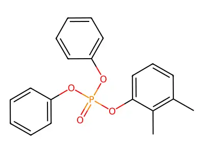 Phosphoric acid, dimethylphenyl diphenyl ester structure