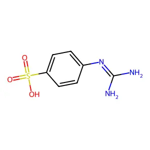 4-(Diaminomethylideneamino)benzenesulfonic acid structure
