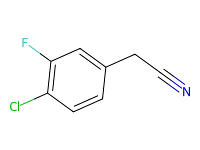 2-(4-Chloro-3-fluorophenyl)acetonitrile structure