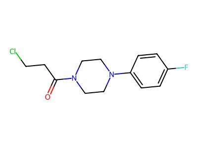 3-Chloro-1-(4-(4-fluorophenyl)piperazin-1-yl)propan-1-one structure