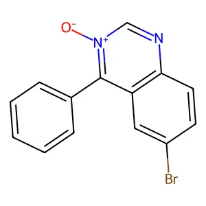 6-溴-4-苯基喹唑啉3-氧化物 structure