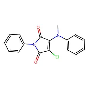 3-chloro-4-(methylanilino)-1-phenyl-1H-pyrrole-2,5-dione structure