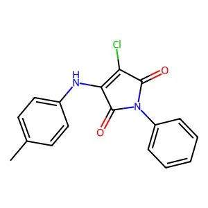 3-chloro-1-phenyl-4-(4-toluidino)-1H-pyrrole-2,5-dione structure