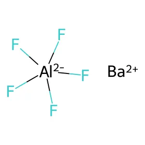 Aluminate(2-), pentafluoro-, barium (1:1) structure