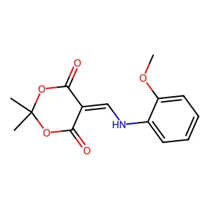 5-[(2-Methoxyanilino)methylidene]-2,2-dimethyl-1,3-dioxane-4,6-dione structure