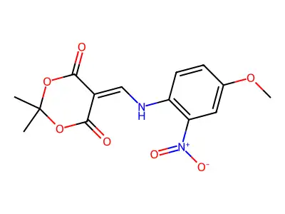 5-[(4-Methoxy-2-nitroanilino)methylidene]-2,2-dimethyl-1,3-dioxane-4,6-dione structure