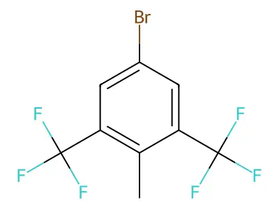 5-Bromo-2-methyl-1,3-bis(trifluoromethyl)benzene structure