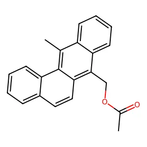 Benz(a)anthracene-7-methanol, 12-methyl-, acetate structure