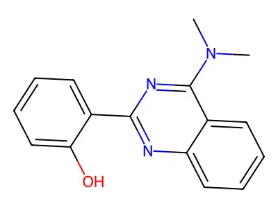 2-(4-Dimethylamino-quinazolin-2-yl)-phenol structure