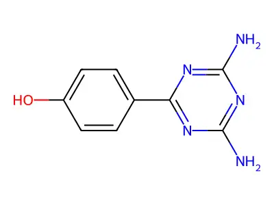 4-(4,6-Diamino-1,3,5-triazin-2-YL)phenol structure