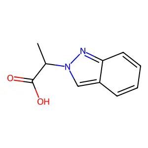 2-(2H-indazol-2-yl)propanoic acid structure