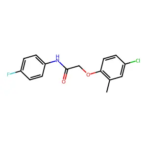 2-(4-Chloro-2-methylphenoxy)-4'-fluoroacetanilide structure