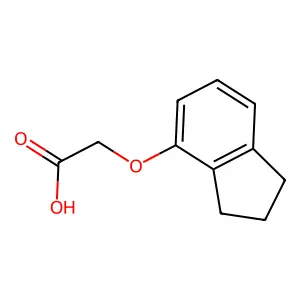 (4-茚满氧基)乙酸 structure
