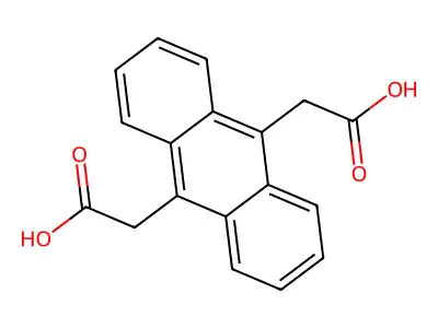 (10-Carboxymethyl-anthracen-9-YL)-acetic acid structure