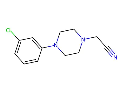 2-[4-(3-Chlorophenyl)piperazin-1-yl]acetonitrile structure