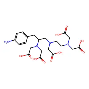 p-NH2-Bn-DTPA structure