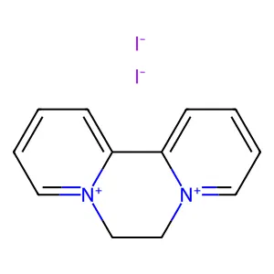 6,7-Dihydrodipyrido(1,2-a:2',1'-c)pyrazidinium diiodide structure