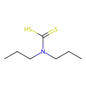 二正丙基二硫代氨基甲酸盐 structure