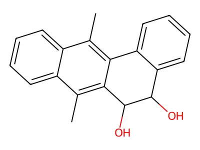 7,12-Dimethylbenz(a)anthracene-5,6-dihydrodiol structure