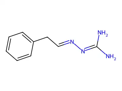 2-(2-Phenylethylideneamino)guanidine structure