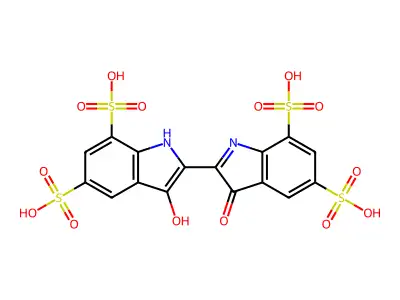 Indigotine P free acid structure