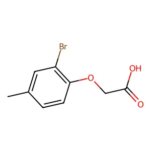 (2-Bromo-4-methylphenoxy)acetic acid structure