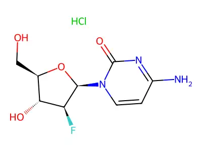 2'-Fluoro-2'-deoxy-arabinofuranosyl-cytidine structure