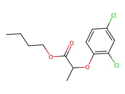 Butyl 2-(2,4-dichlorophenoxy)propanoate structure