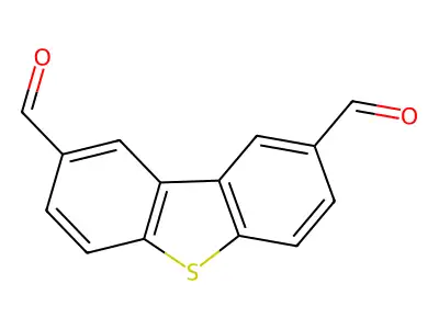 Dibenzothiophene-2,8-dicarbaldehyde structure