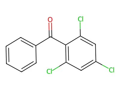 Phenyl(2,4,6-trichlorophenyl)methanone structure