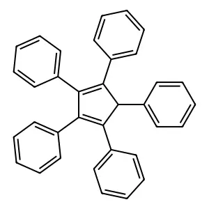 1,2,3,4,5-Pentaphenyl-1,3-cyclopentadiene structure