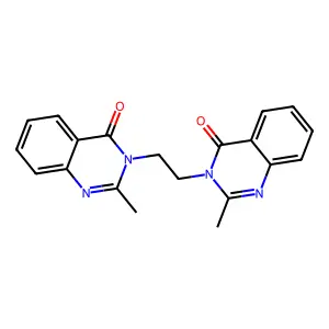 4(3H)-Quinazolinone, 3,3'-ethylenebis(2-methyl- structure