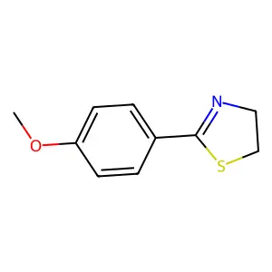 Thiazole, 4,5-dihydro-2-(4-methoxyphenyl)- structure