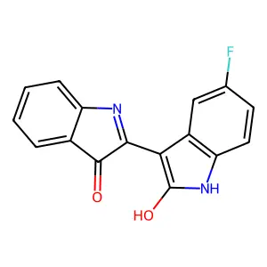 5'-Fluoro-[2,3'-biindolinylidene]-2',3-dione structure