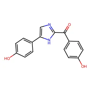 (4-hydroxyphenyl)-[5-(4-hydroxyphenyl)-1H-imidazol-2-yl]methanone structure