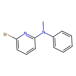6-bromo-N-methyl-N-phenylpyridin-2-amine structure