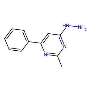 4-Hydrazinyl-2-methyl-6-phenylpyrimidine structure