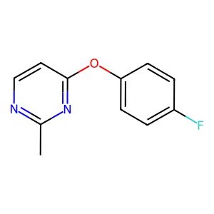 4-(4-Fluorophenoxy)-2-methylpyrimidine structure