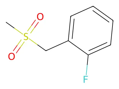 1-Fluoro-2-((methylsulfonyl)methyl)benzene structure